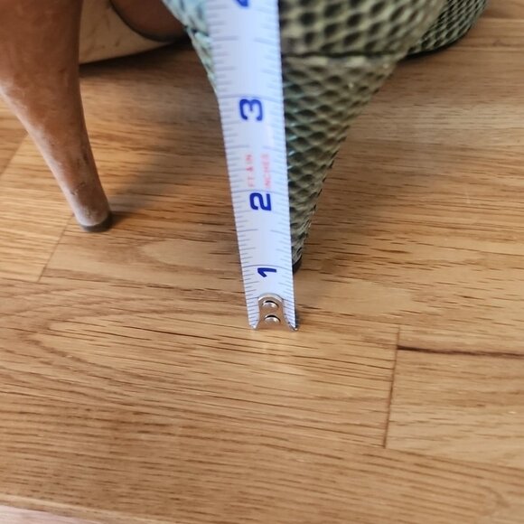 Green & Black Snakeskin Vince Camuto Women's Heels - Size 7.5 - Picture 9 of 9